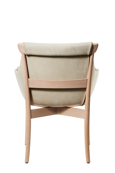 VIVA armchair - leather + fabric